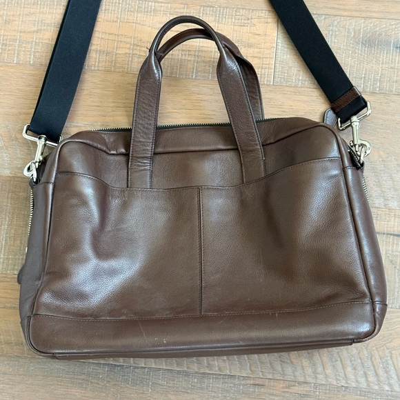 COACH Hamilton Briefcase Leather Laptop Carry Messenger Bag Commuter Case F54801